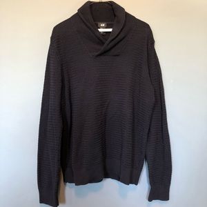 H&M Navy Cowl Neck Sweater